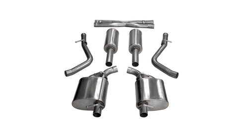 Corsa SPORT SOUND LEVEL 2.5 IN CAT-BACK NO TIPS 2015+ CHALLENGER V6
